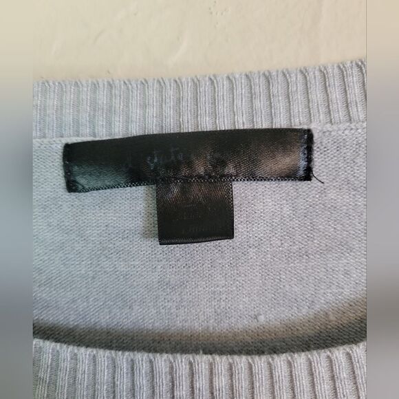 United States Sweaters grey pullover sweater with laces design, plus sz 2X - Picture 3 of 6